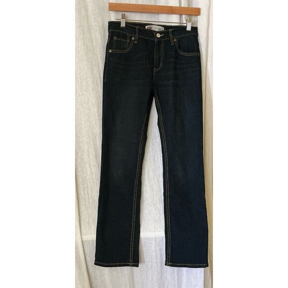 Levis 511 Slim Boys Size 14R Dark Wash Denim Blue Jeans 27x27